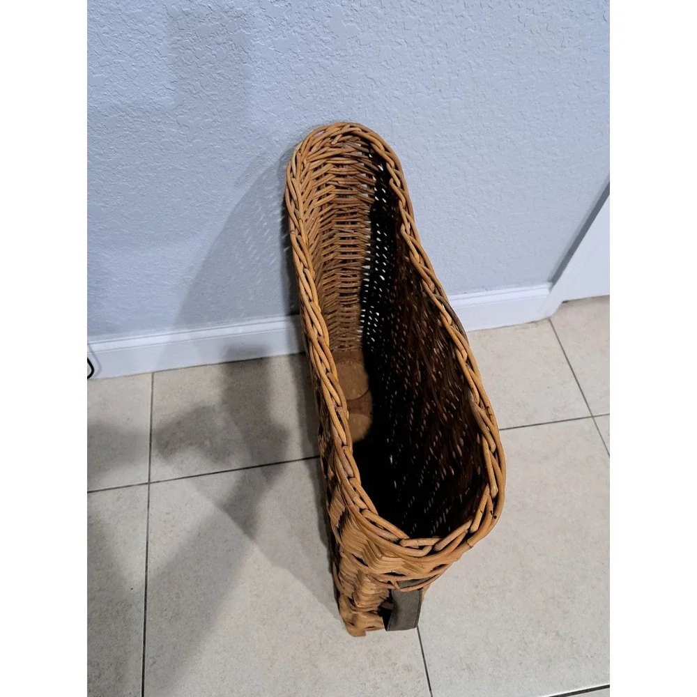 Rare WW2 German Army Wicker Artillery Basket‎ Ammo Shell Carrier Holds 4 Shells